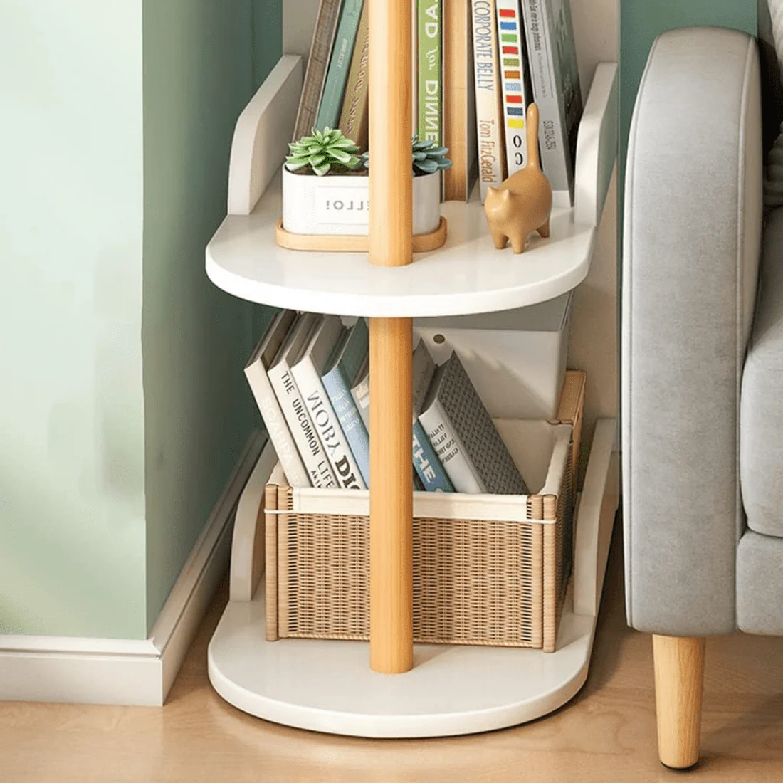 Compact 4-Tier Bed & Sofa Side Storage Shelf - Image 3