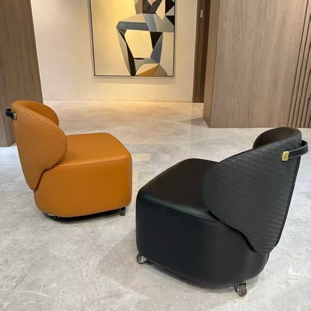 Compact Rolling Low Stool with Back Support - Image 3