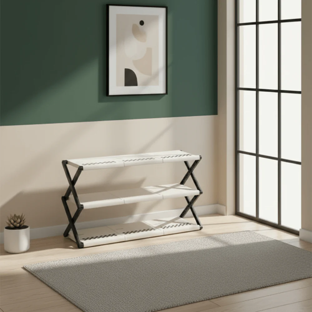 Compact Space Foldable Shoe Rack - Image 4