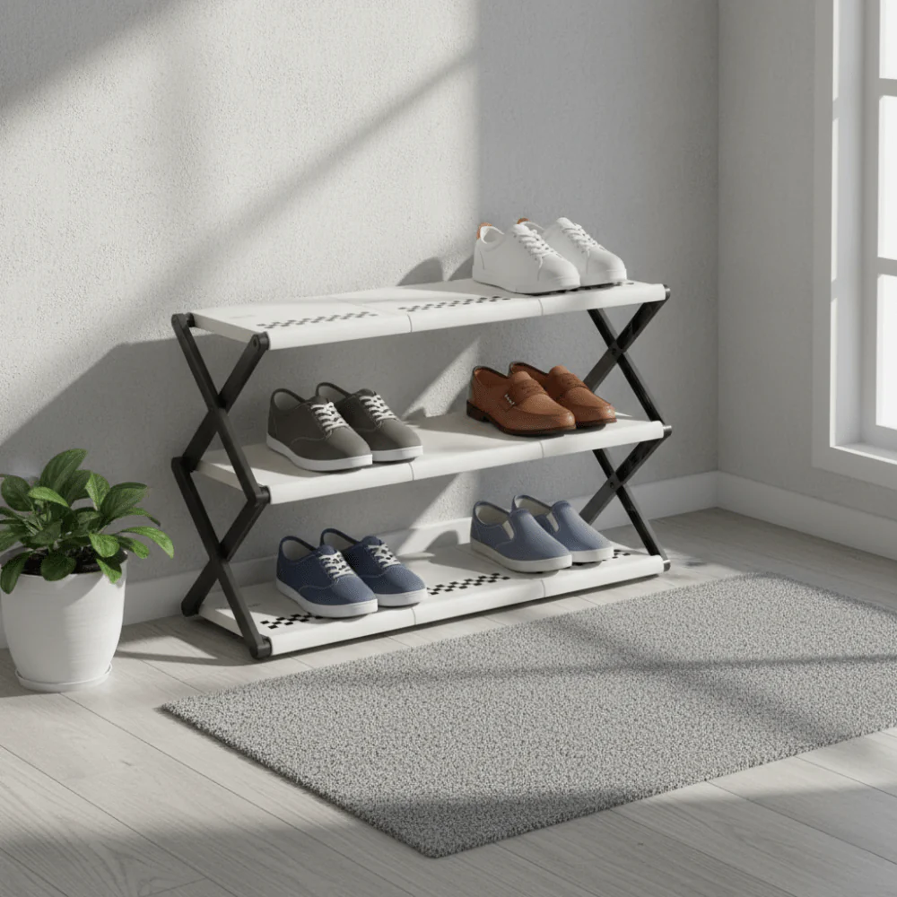 Compact Space Foldable Shoe Rack - Image 5