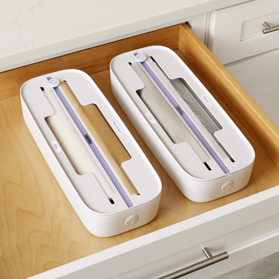 2 in 1 Compact Aluminum Foil Dispenser with Cutter - Image 2