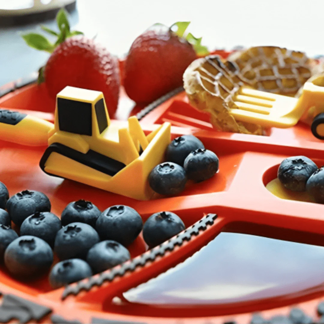 Construction Theme Mealtime Plate and Utensil Set - Image 5