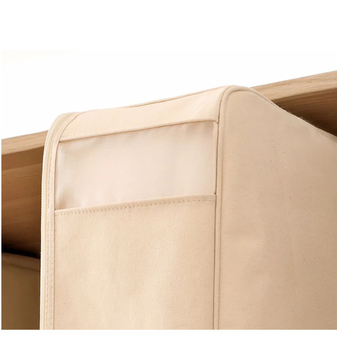 Cotton Linen Clothing Storage Bag with Visible Window - Image 5