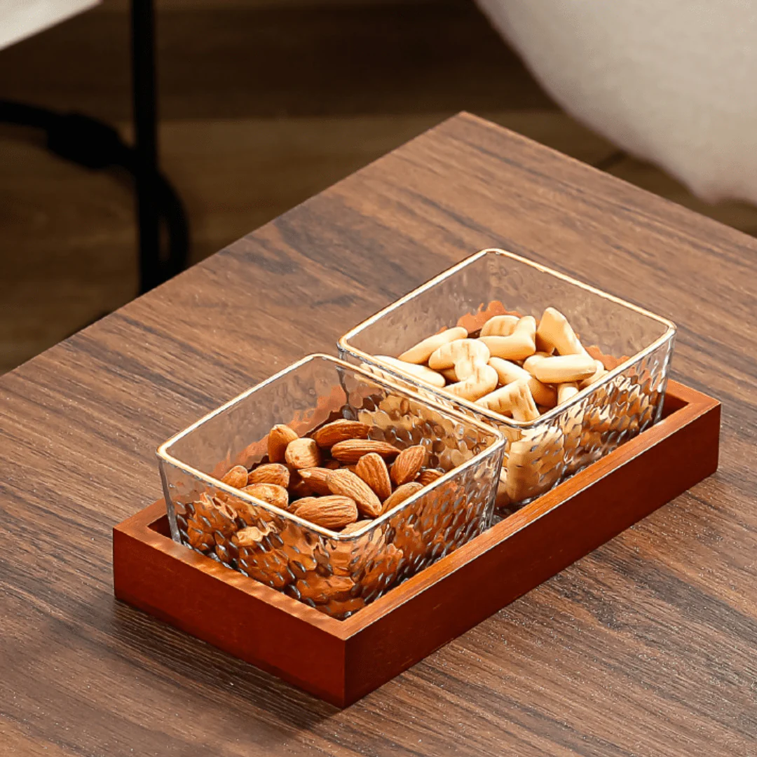 Crystal Clear Snack Plate Organizer (2-BOXES TRAY) - Image 3