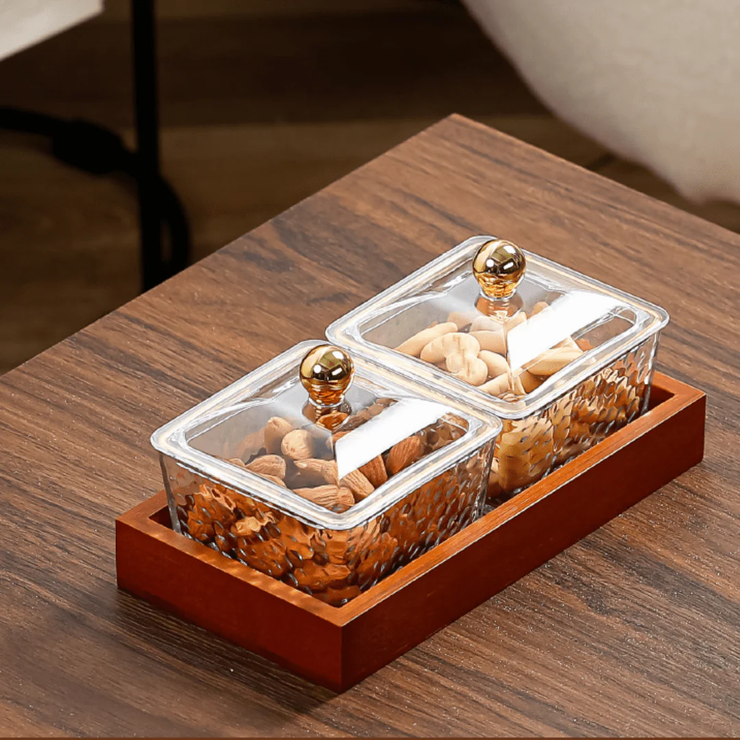 Crystal Clear Snack Plate Organizer (2-BOXES TRAY) - Image 4