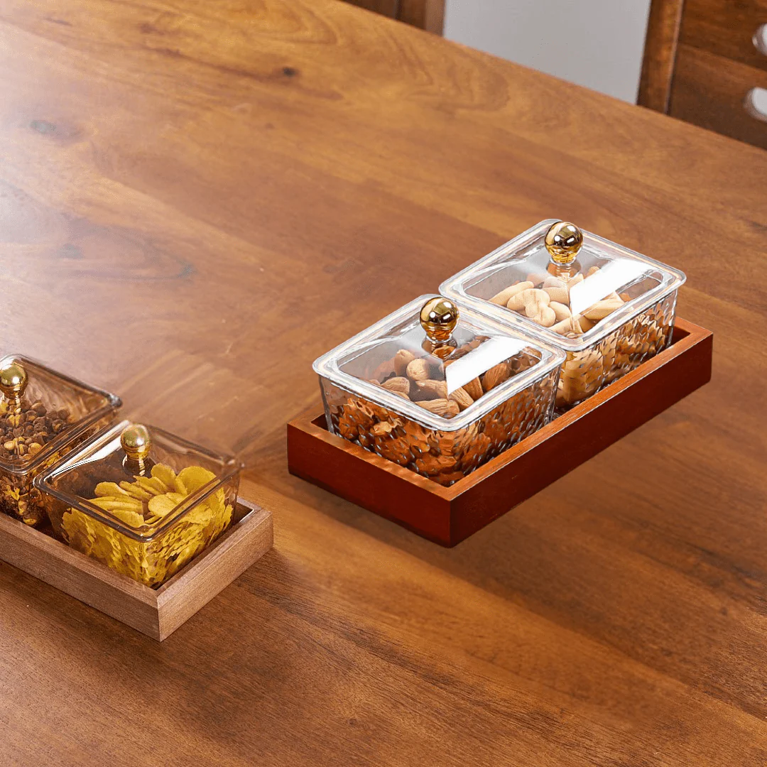 Crystal Clear Snack Plate Organizer (2-BOXES TRAY) - Image 5