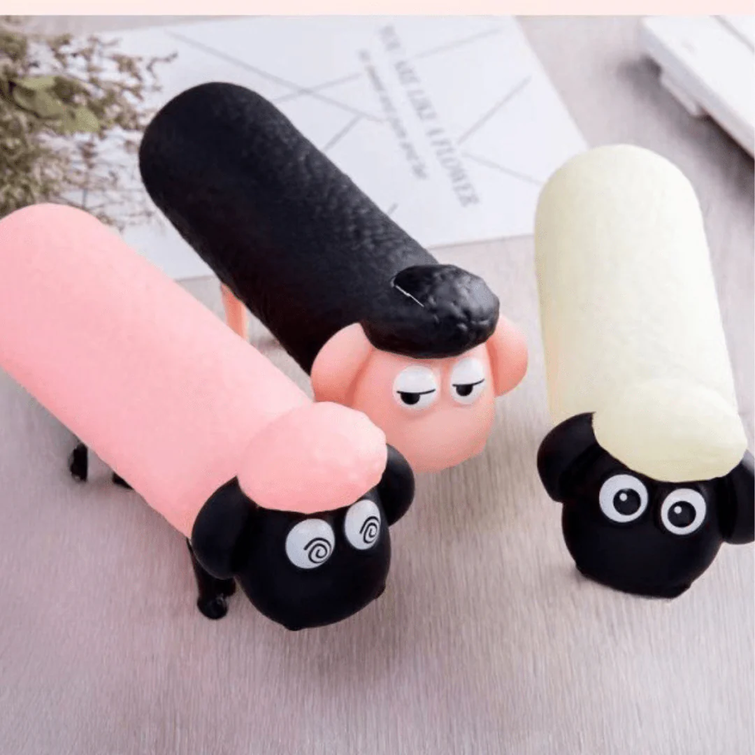 Cute Sheep Glass Water Bottle - Image 2