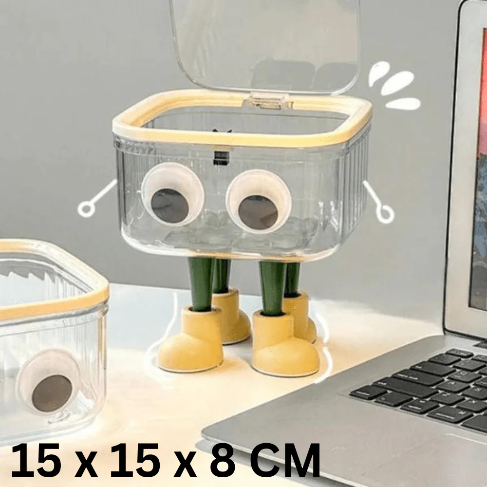 Cute Transparent Lid Trash Box - Image 8
