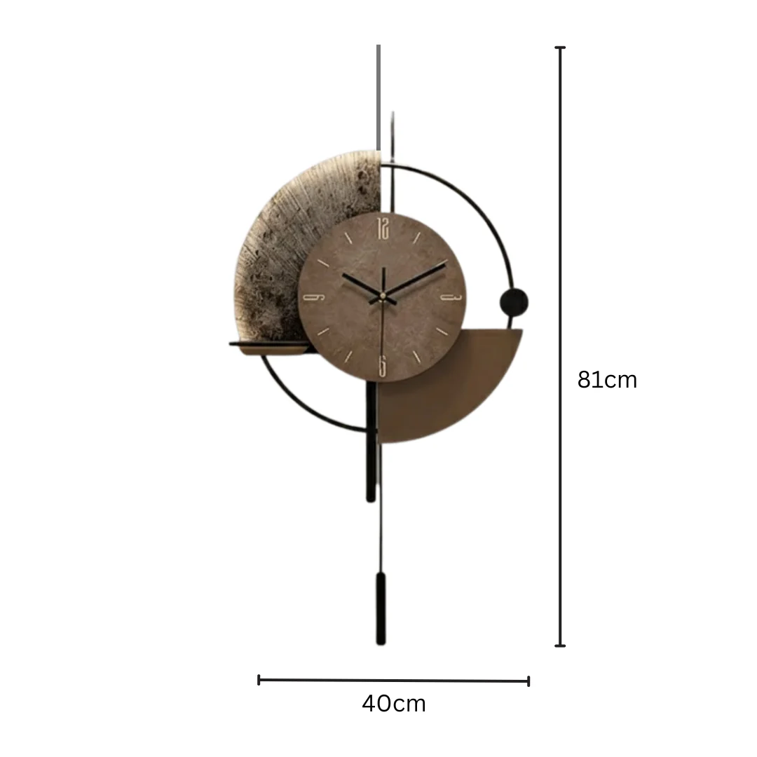 Decorative Pendulum Modern Metal Wall Clock - Image 6