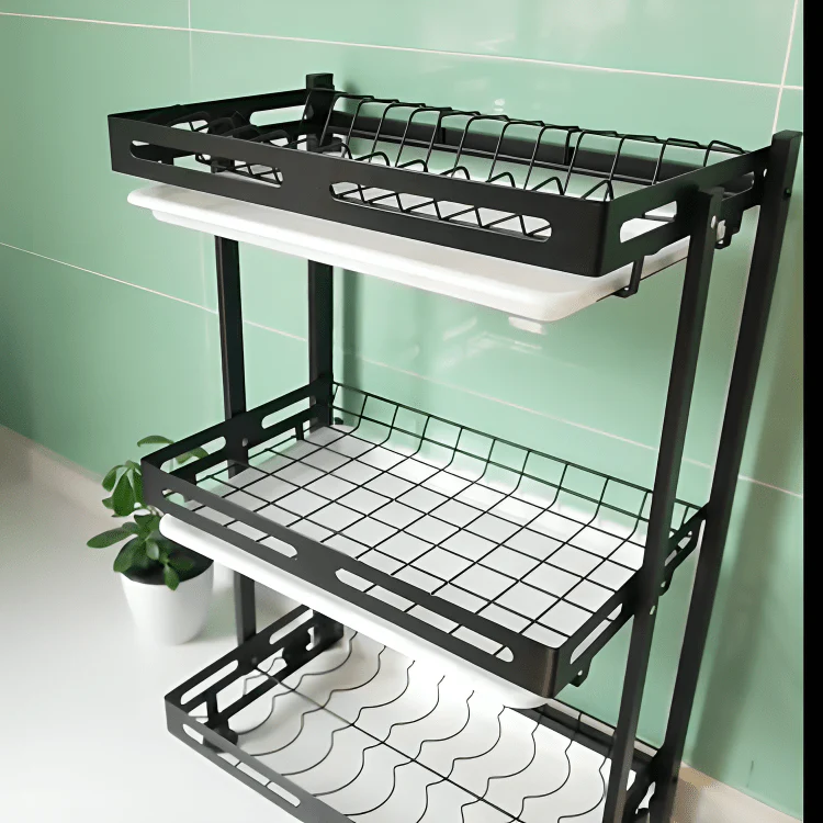 Deluxe 3-Tier Dish Drying Rack - Image 6