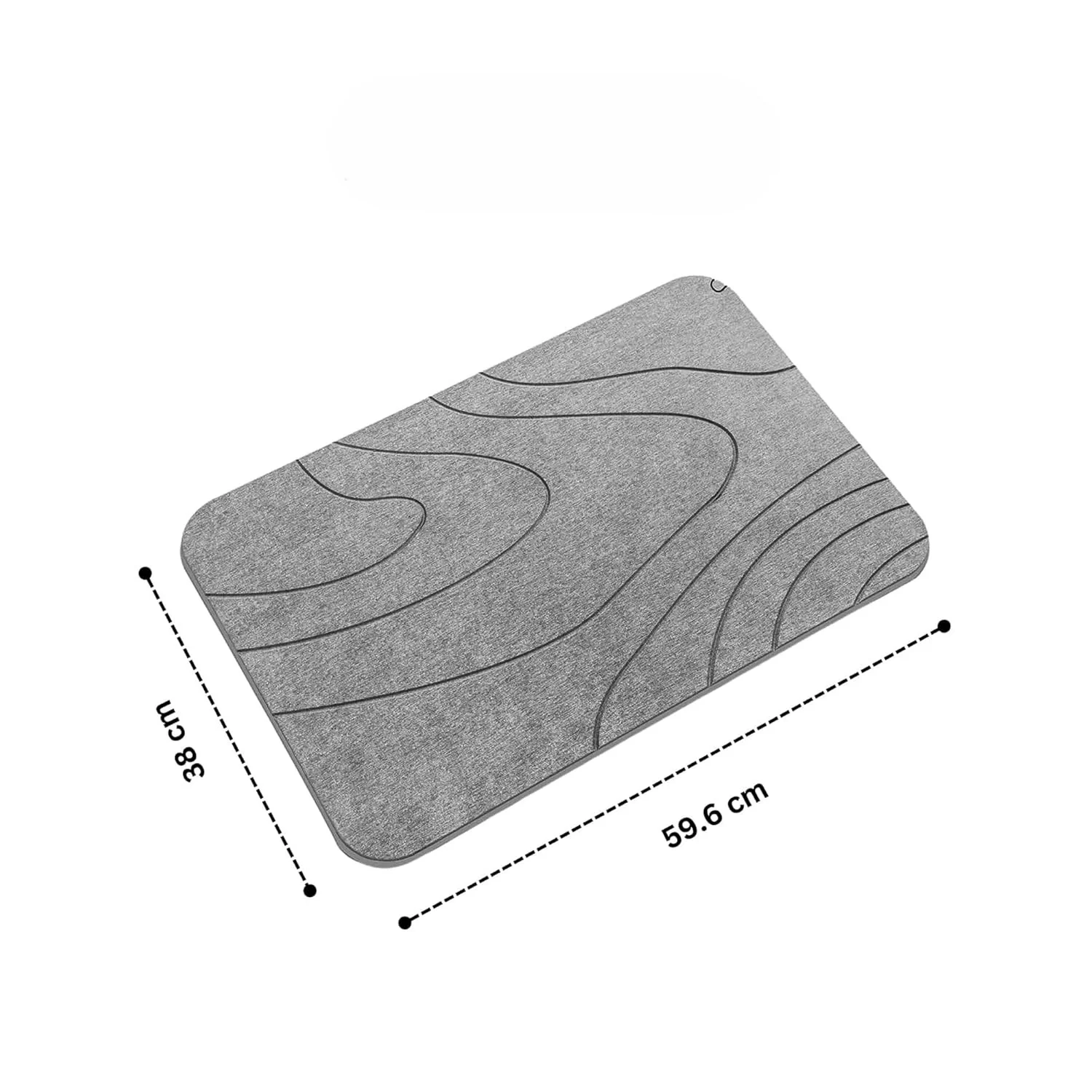 Diatomaceous Non-Slip Quick-Dry Stone Bath Mat - Image 4