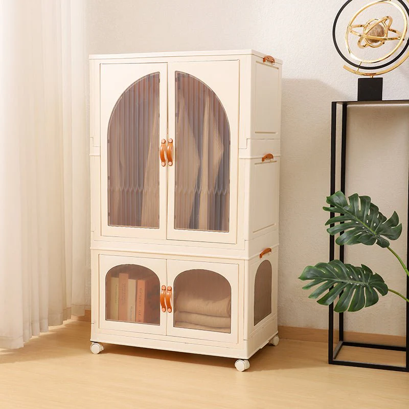 Foldable Double Door Storage Wardrobe Closet - Image 10