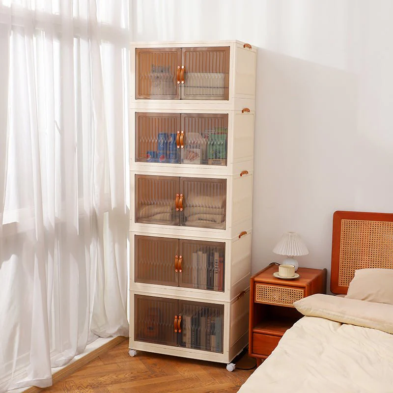 Foldable Double Door Storage Wardrobe Closet - Image 3