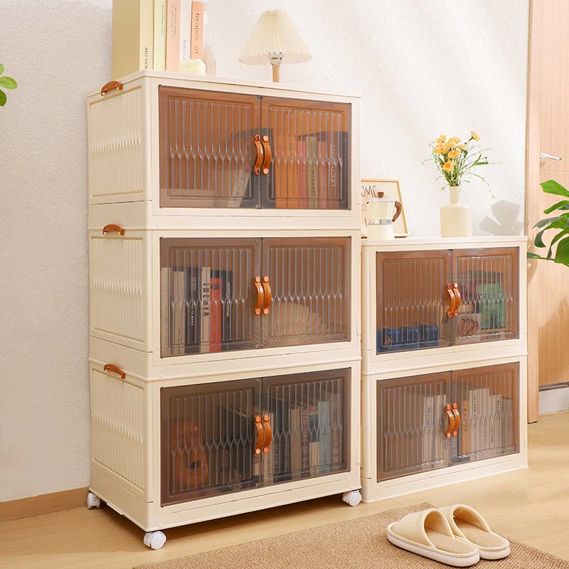 Foldable Double Door Storage Wardrobe Closet - Image 7