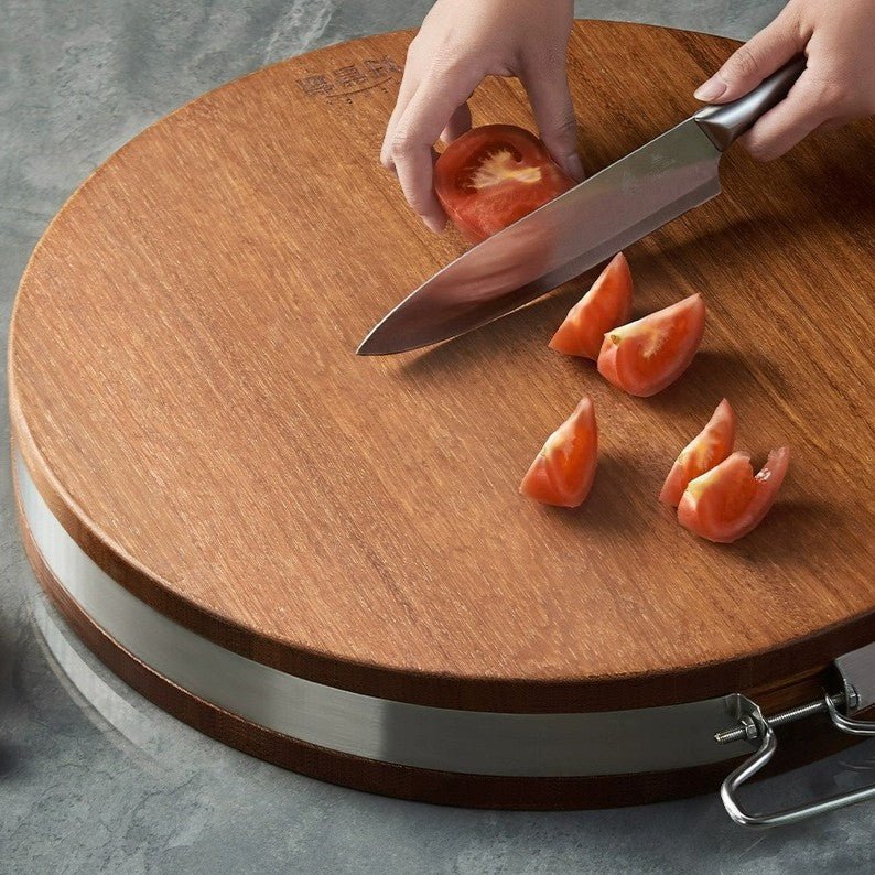 Double Edge Blackwood MasterChef Cutting Board with Handle (39 cm) - Image 4