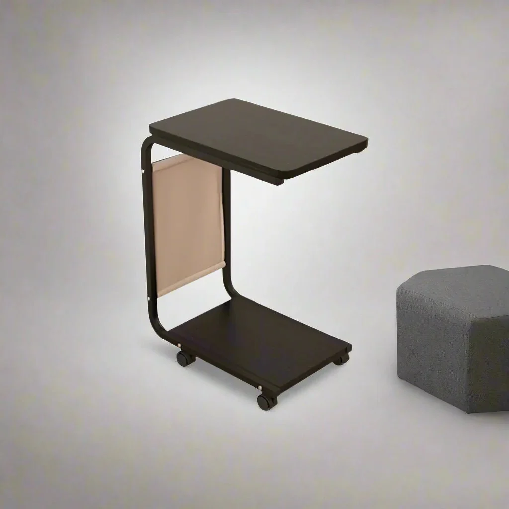 Double-Layer Wheeled Bedside Table for Modern Small Spaces - Image 5