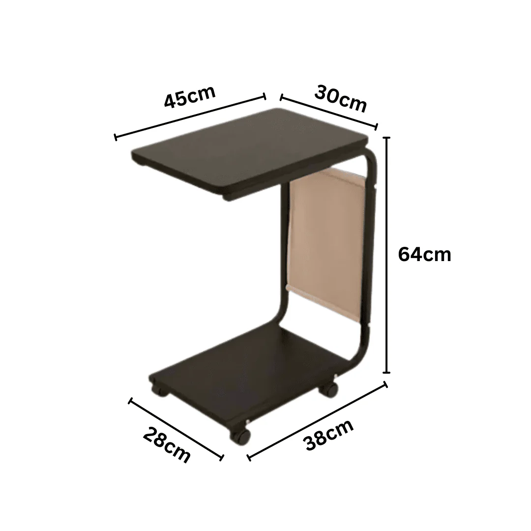 Double-Layer Wheeled Bedside Table for Modern Small Spaces - Image 7