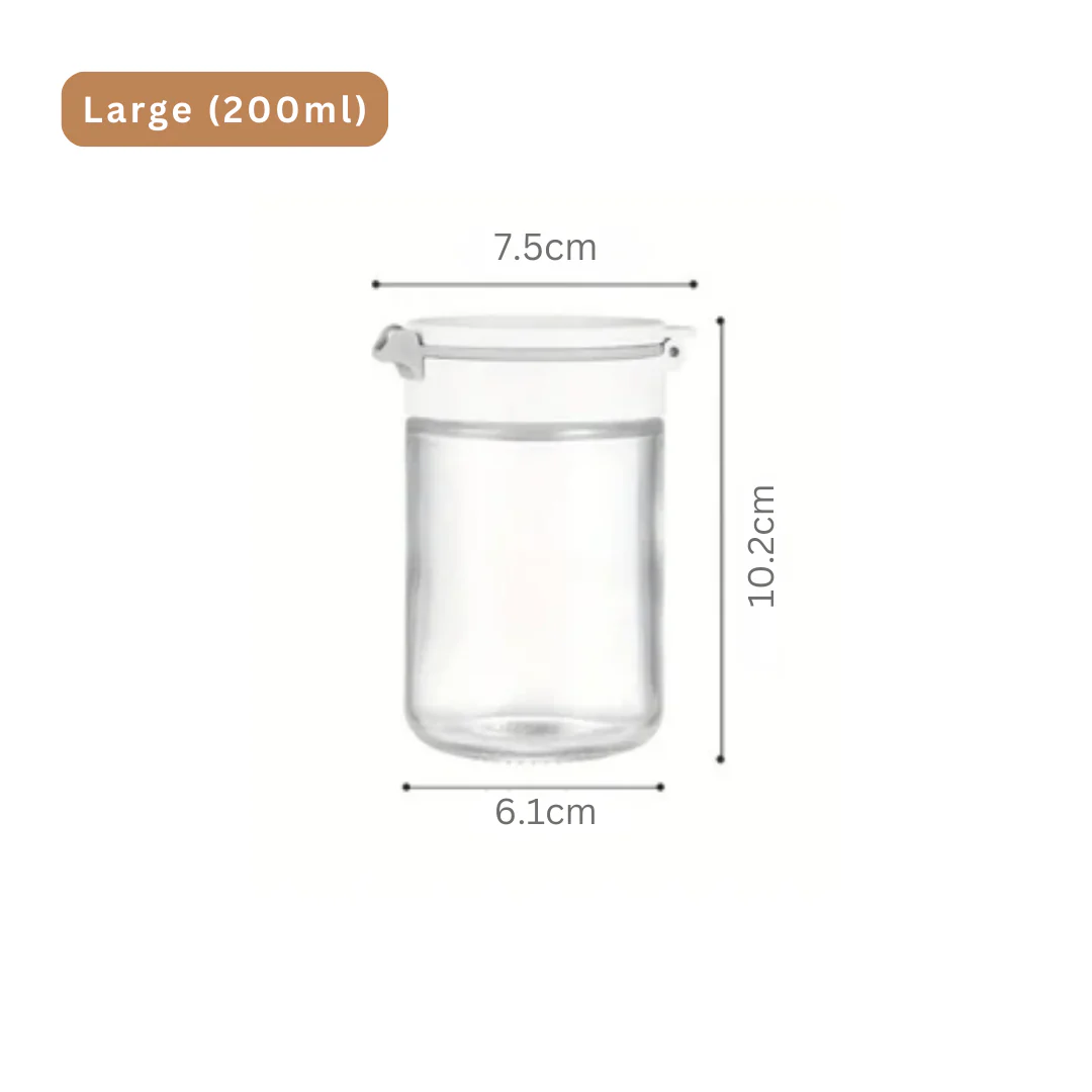 Double Lid Partition Large Opening Seasoning Jar - Image 7
