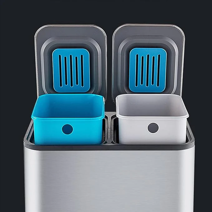 Dual Step Stainless Steel Trash Can (18L) - Image 4