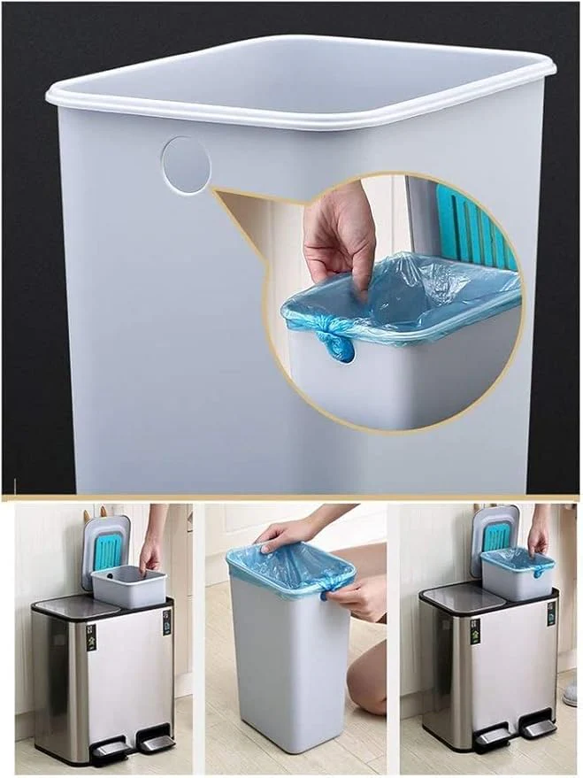 Dual Step Stainless Steel Trash Can (18L) - Image 6