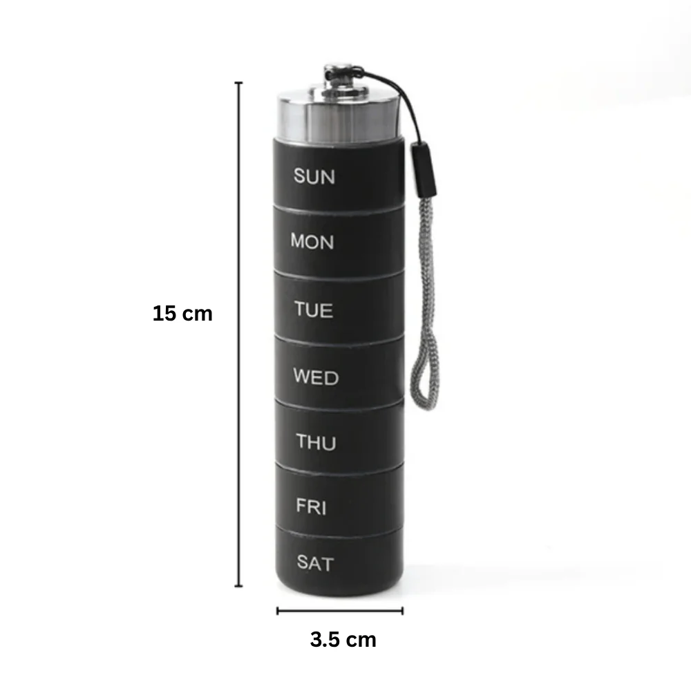Aluminum Weekly Stackable 7-Day Medicine Container - Image 8