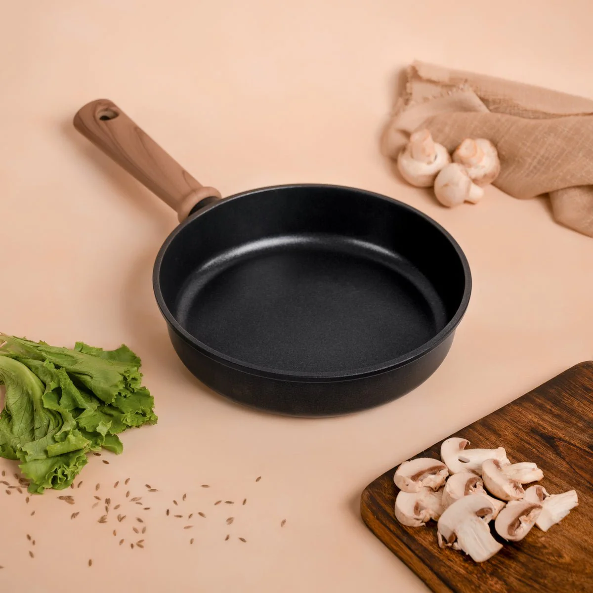 Durable Titanium Alloy Non-Stick Frying Pan without Lid (20cm) - Image 5