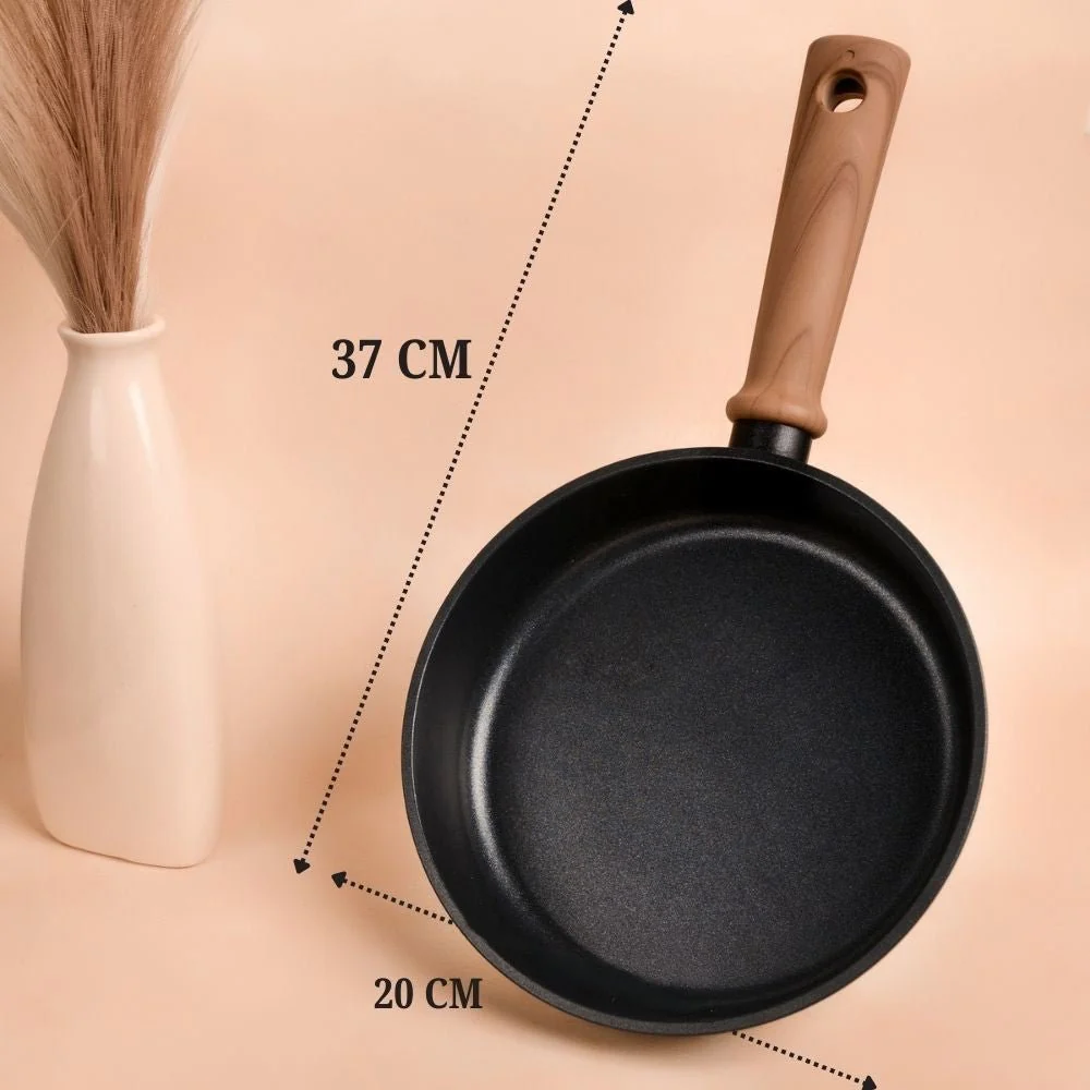 Durable Titanium Alloy Non-Stick Frying Pan without Lid (20cm) - Image 7