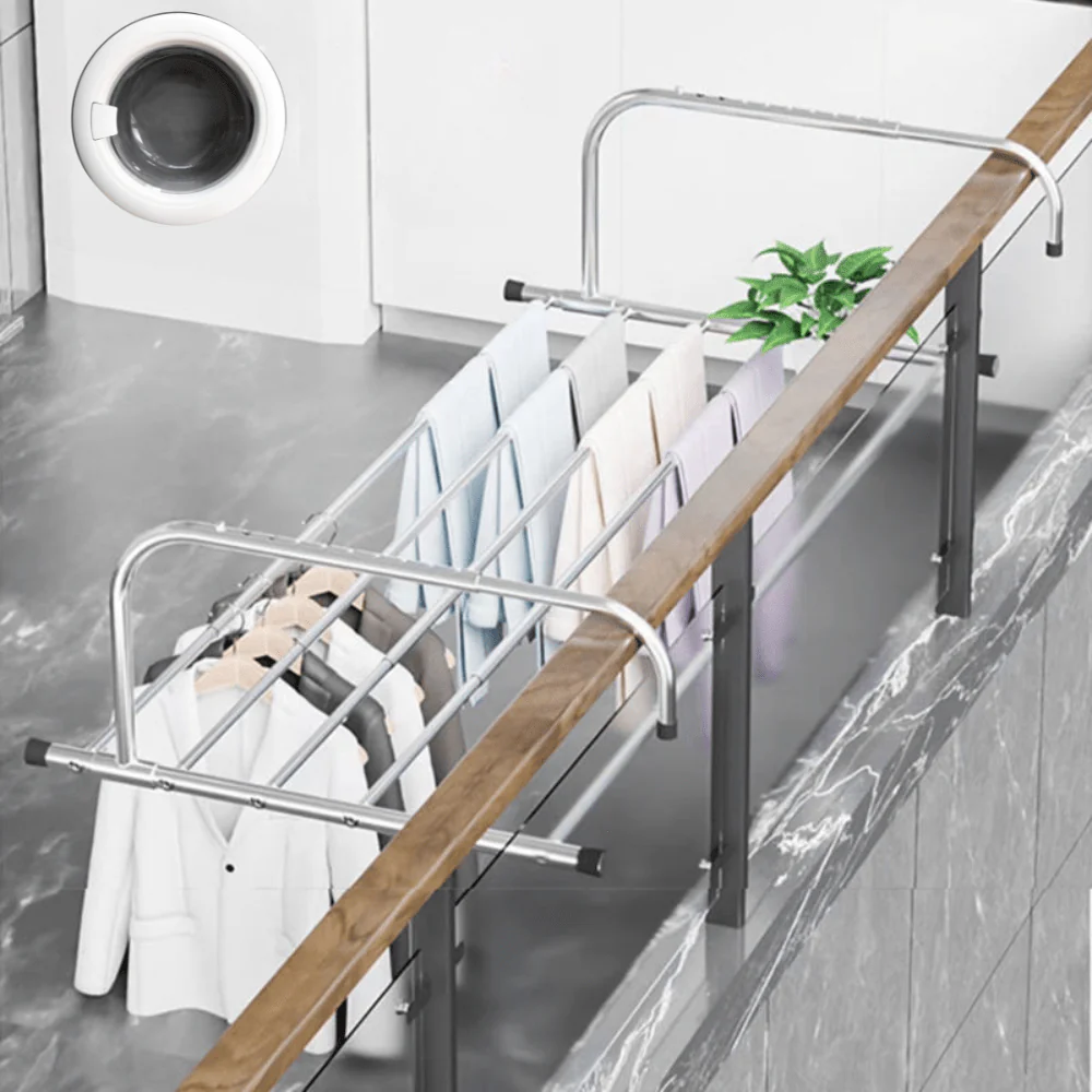 Easy Fit Balcony Clothes Hanger - Image 6