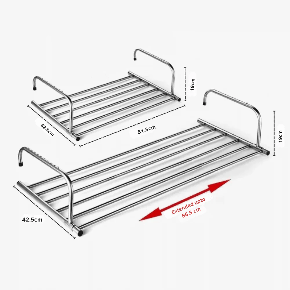 Easy Fit Balcony Clothes Hanger - Image 7