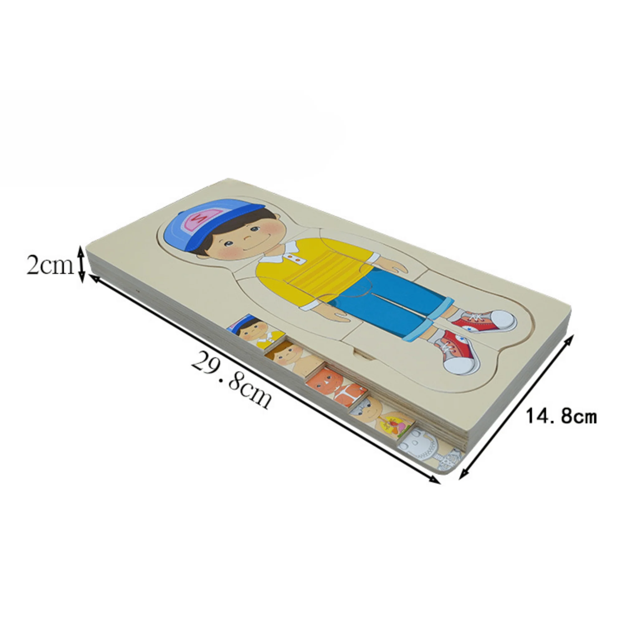 Educational Wooden Body Parts Puzzle - Image 11
