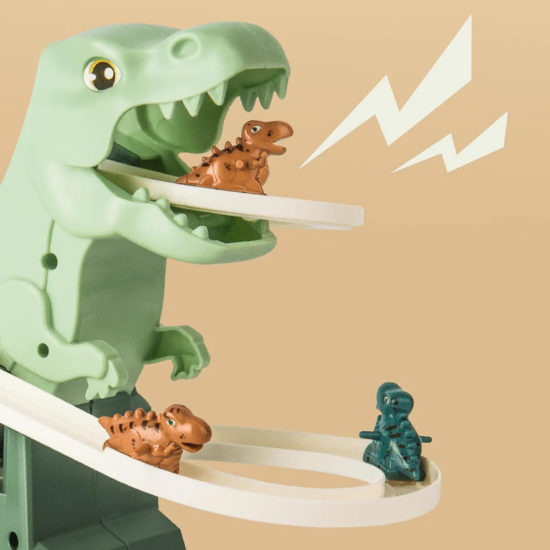 Electric Dinosaur Slide Track Climbing Toy with Music - Image 8