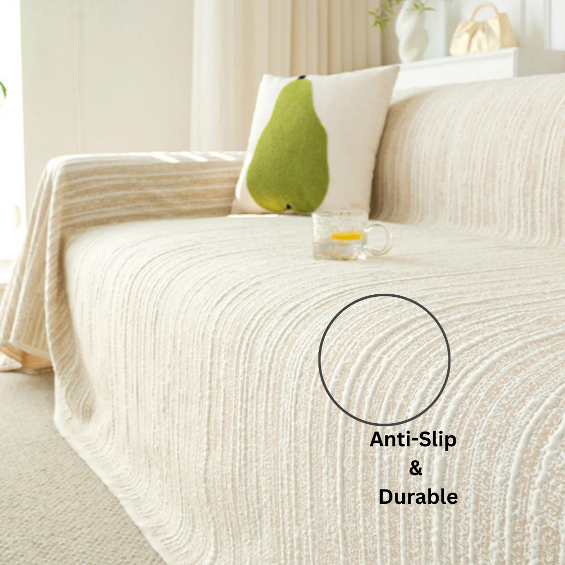 Elegance Chenille Coffee Sofa Cover : [EM-SC-40] - Image 4