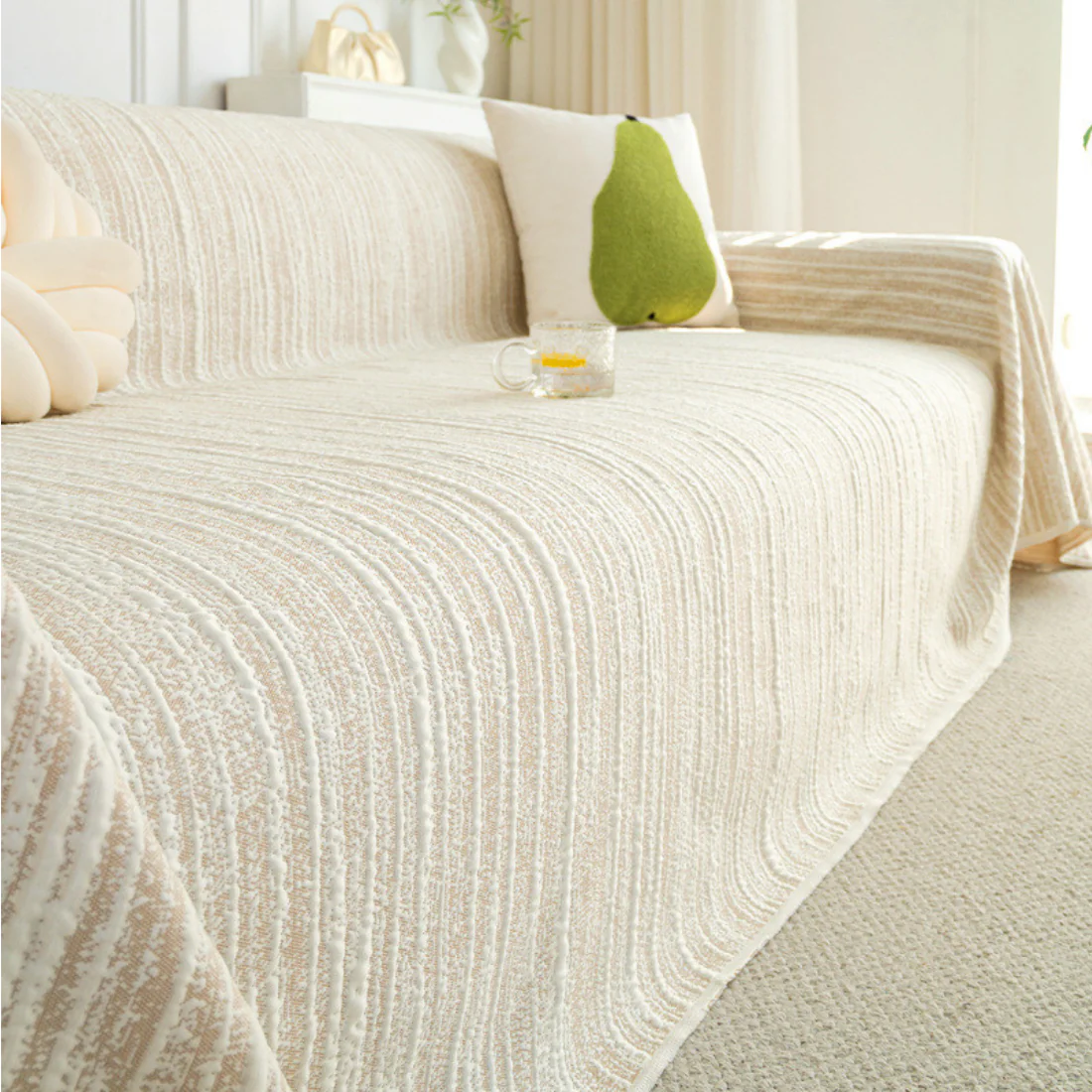 Elegance Chenille Coffee Sofa Cover : [EM-SC-40] - Image 5