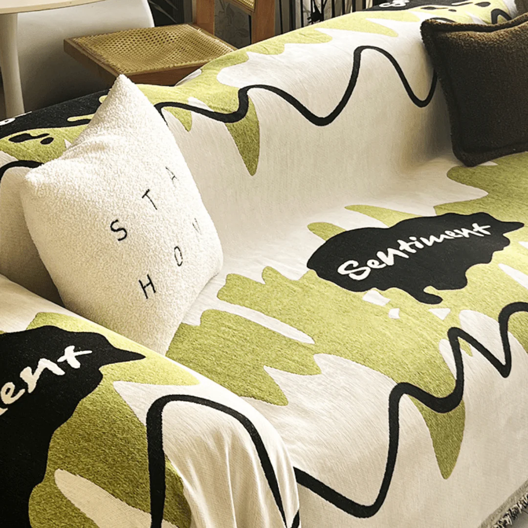Elegance Chenille Sofa Cover : [EM-SC-12] - Image 5