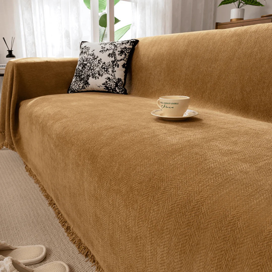 Elegance Chenille Sofa Cover : [EM-SC-13] - Image 4