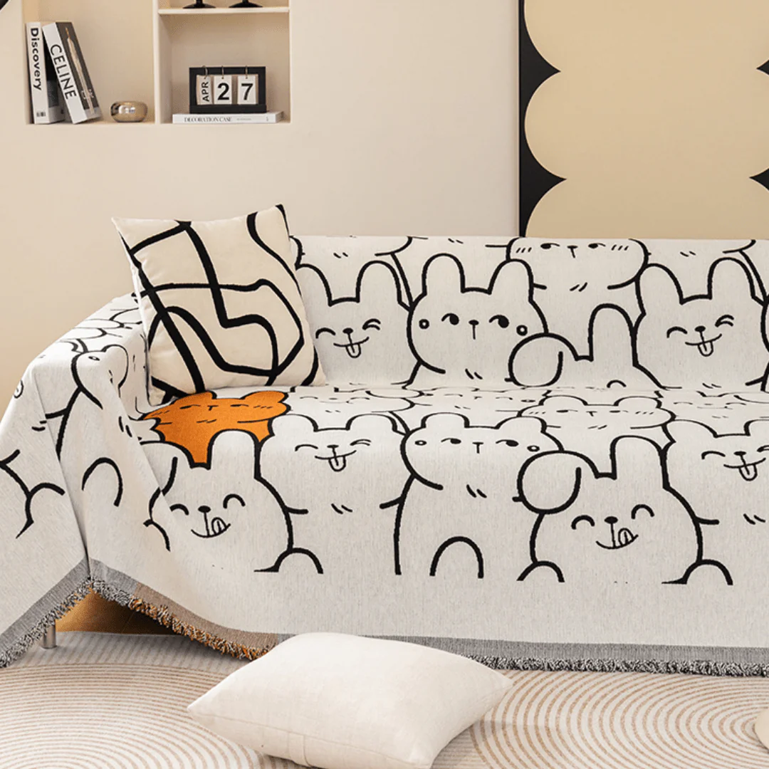 Elegance Chenille Sofa Cover : [EM-SC-18] - Image 3