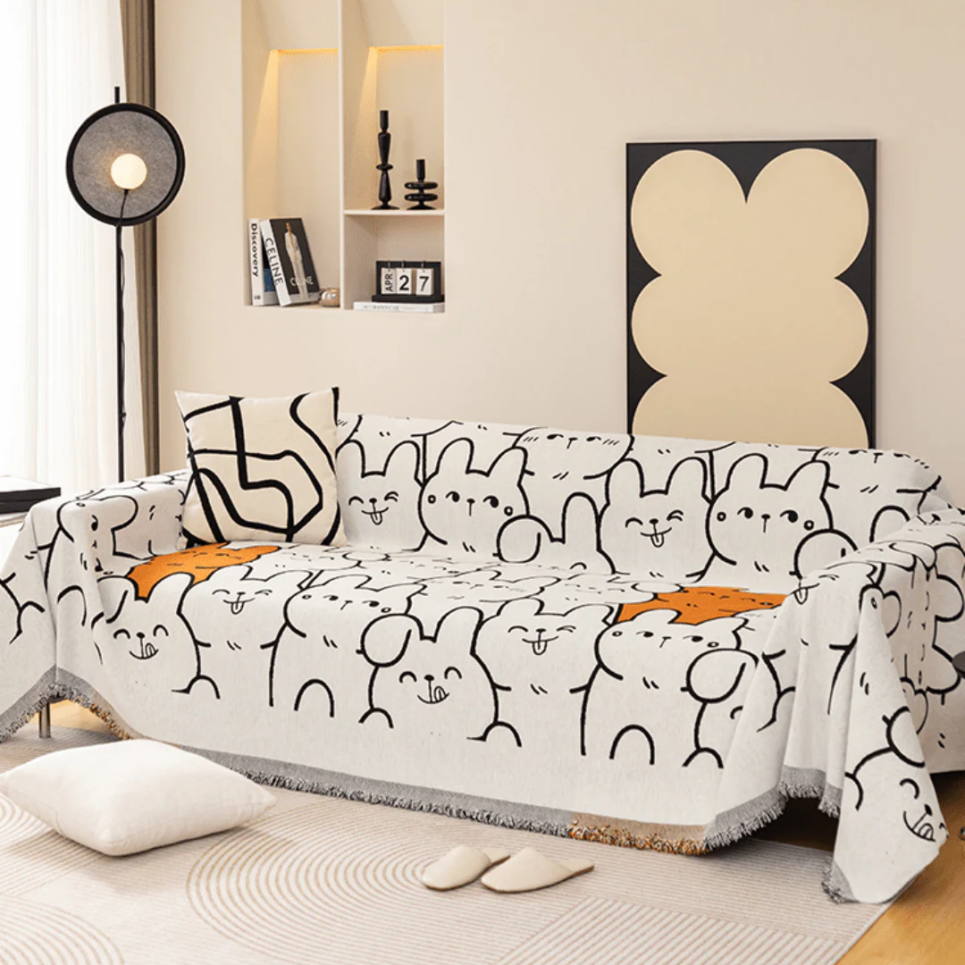 Elegance Chenille Sofa Cover : [EM-SC-18] (Style-1)
