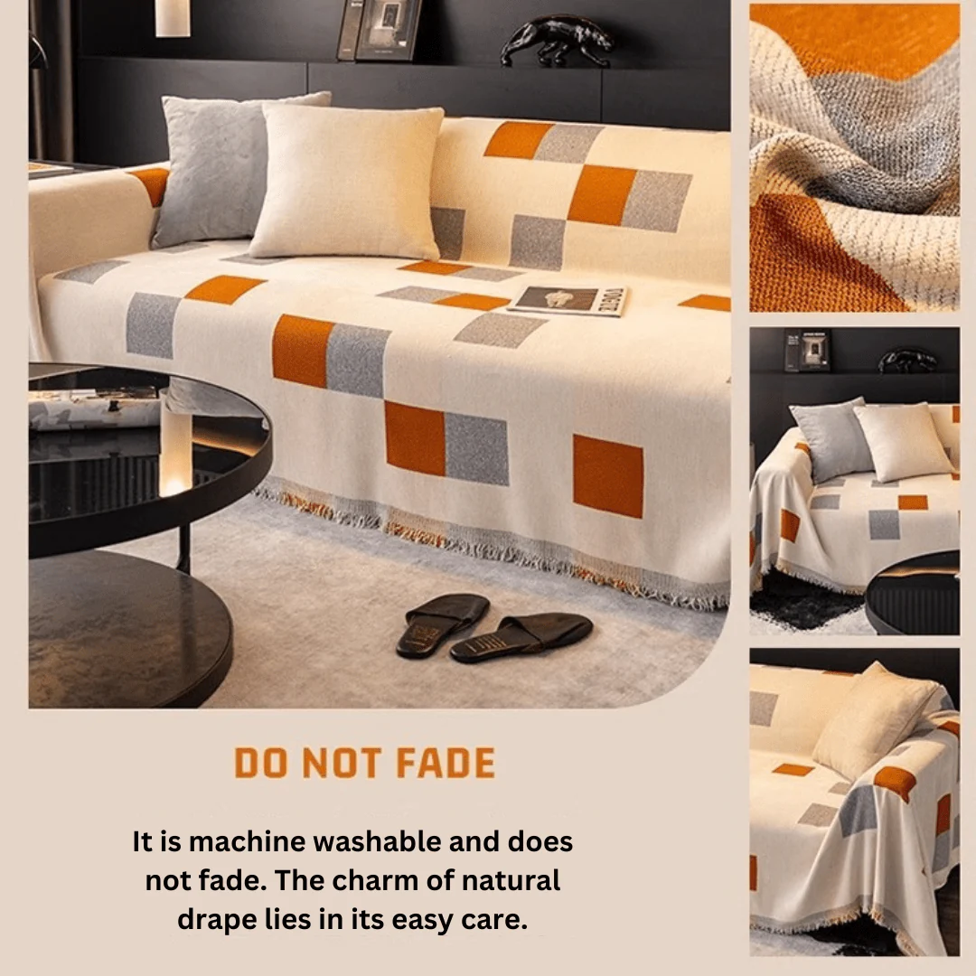 Elegance Chenille Sofa Cover : [EM-SC-19] - Image 3