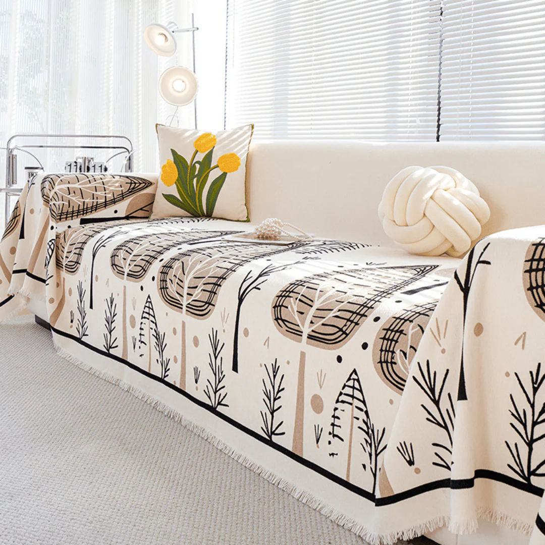 Elegance Chenille Sofa Cover : [EM-SC-28] - Image 4