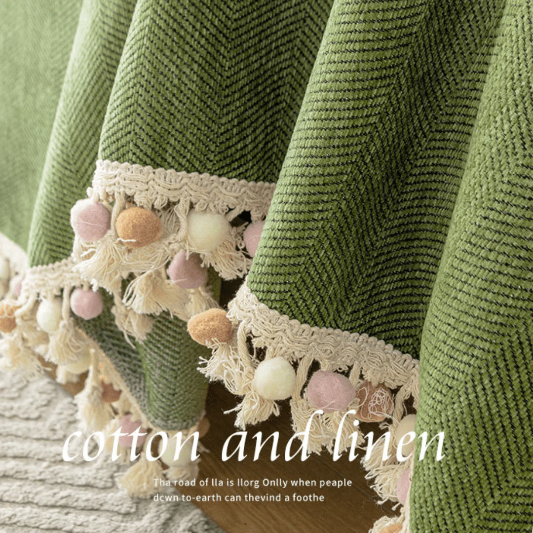 Elegance Chenille Sofa Cover :[EM-SC-31] (Green) - Image 3