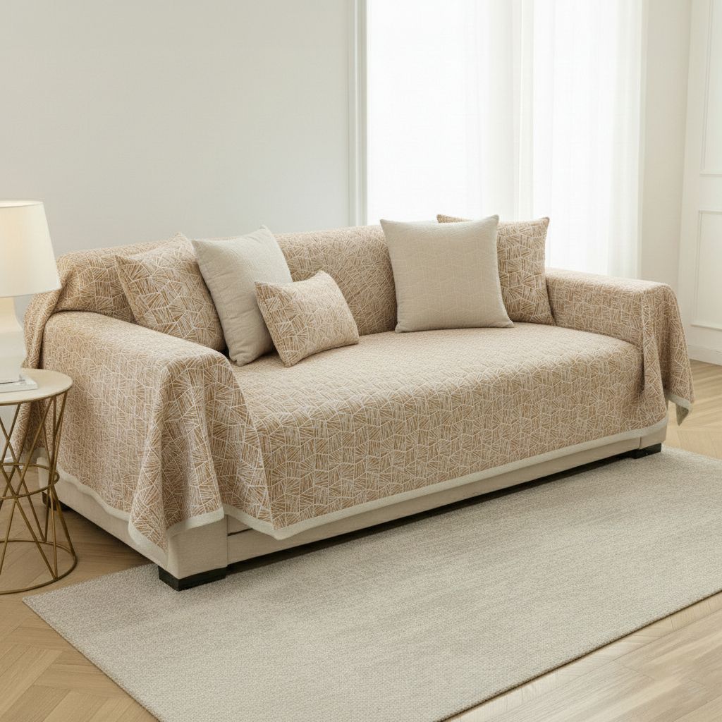 Elegance Chenille Sofa Cover : [EM-SC-37] - Image 2