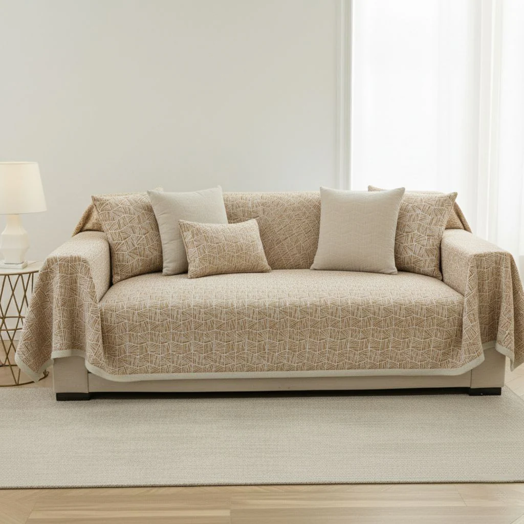 Elegance Chenille Sofa Cover : [EM-SC-37] - Image 9