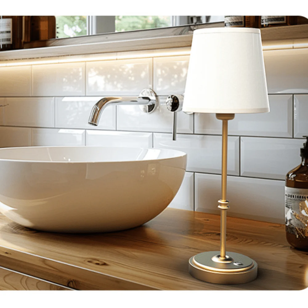 Elegance Touch Fabric Desk Lamp - Image 7