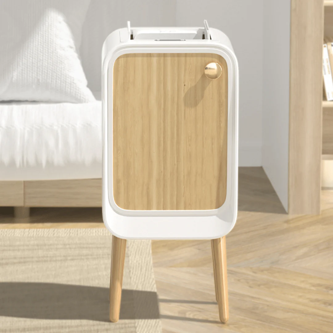 Elegance Touch Free Sensor Trash Can With Wooden Legs(20L) - Image 2