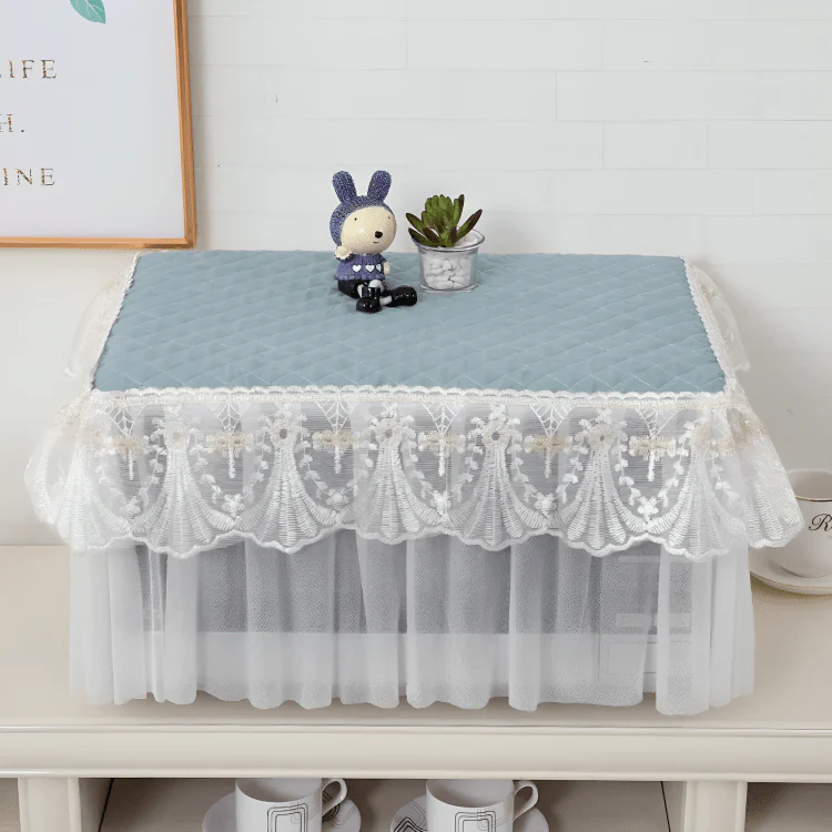 Elegant Cotton Microwave Dust Cover & Protector - Image 4