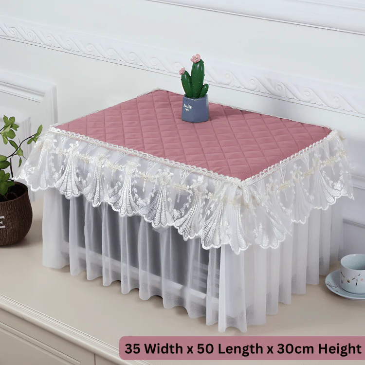 Elegant Cotton Microwave Dust Cover & Protector - Image 7