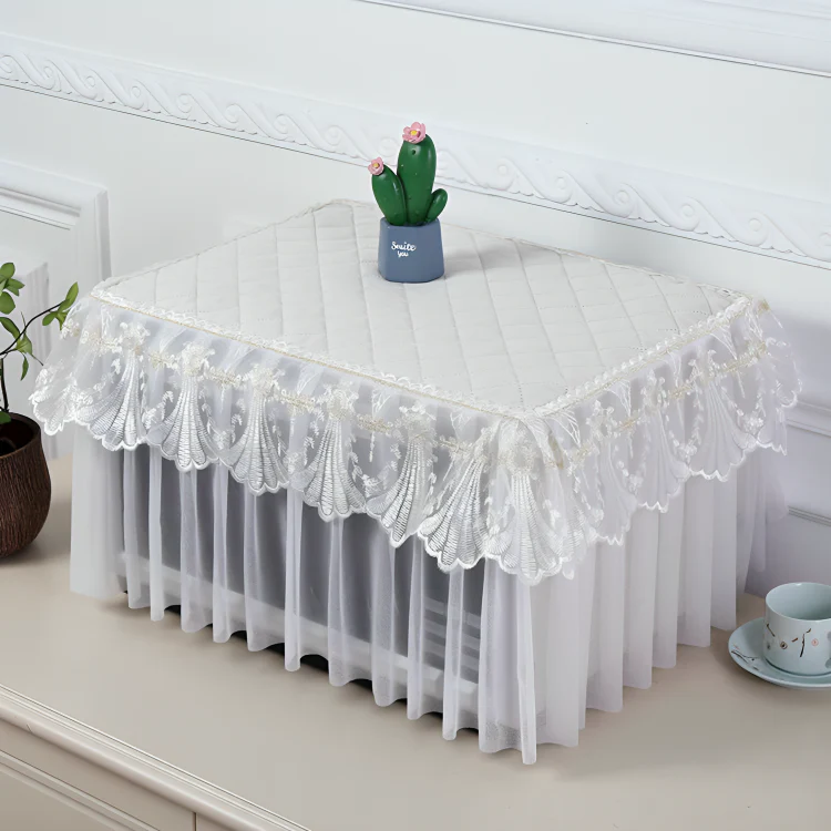 Elegant Cotton Microwave Dust Cover & Protector - Image 8