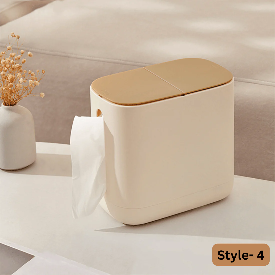 Elegant Floor Trash Can for Bathroom and Kitchen - Image 4