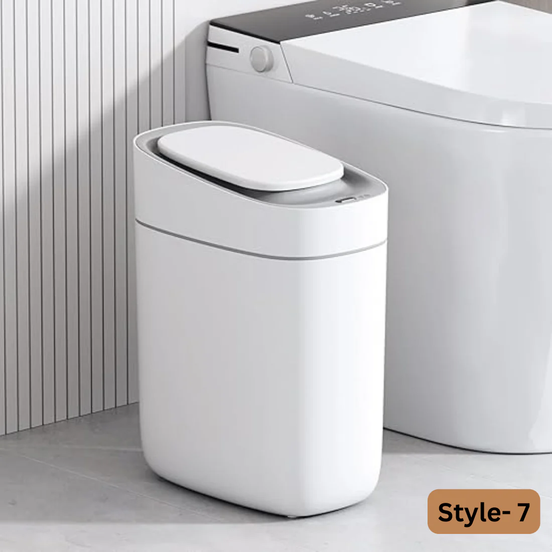 Elegant Floor Trash Can for Bathroom and Kitchen - Image 7