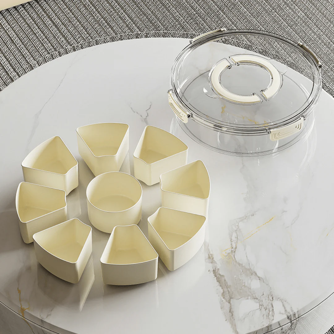 Multi-Purpose Plastic Food Storage Container with Lid - Image 4